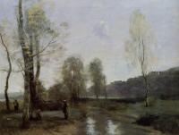 Corot, Jean-Baptiste-Camille - Canal in Picardi